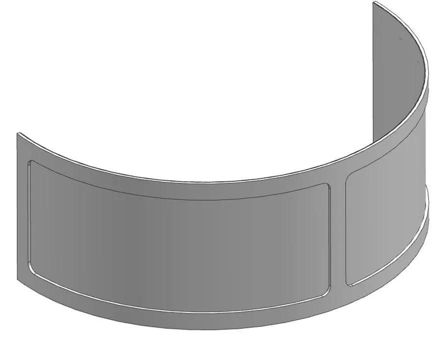 Perforated sieve screen of hammer mill grinding chamber