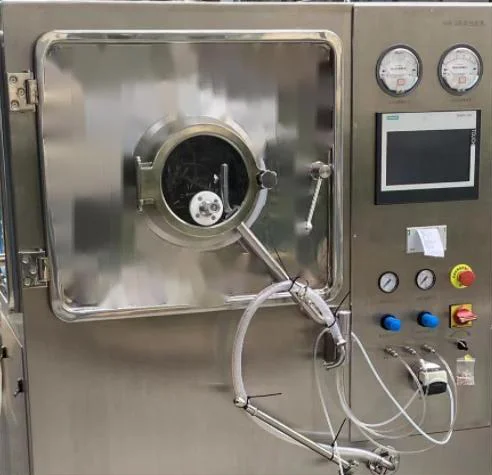 Control panel with gauges of coating machine air handling unit