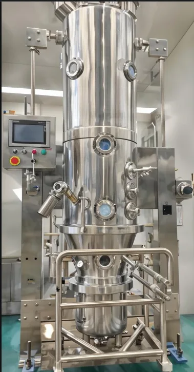 Lab fluid bed FL20-W at customer laboratory