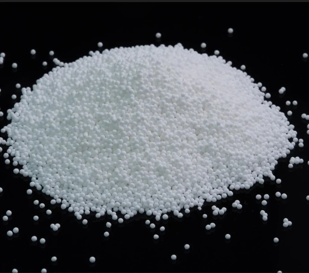 Spherical pellets produced by centrifugal pelletizing machine
