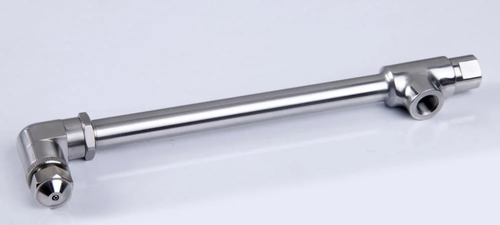 Top spray gun lance model for fluid bed processing, full assembly